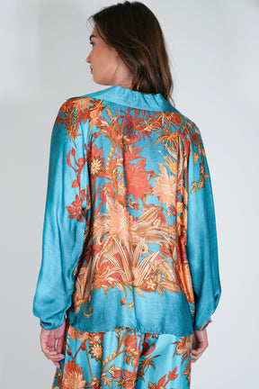Turquoise Rust Toni Blouse