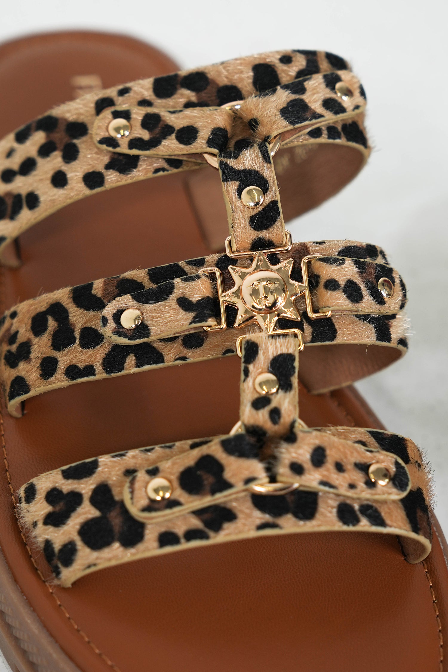 Leopard Jordy Sandal, leopard print summer sandal from Something Pretty, alternative view