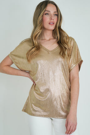 Bronze Metallic Tee