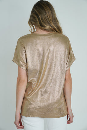 Bronze Metallic Tee