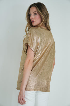 Bronze Metallic Tee