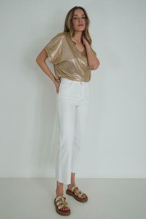 Bronze Metallic Tee