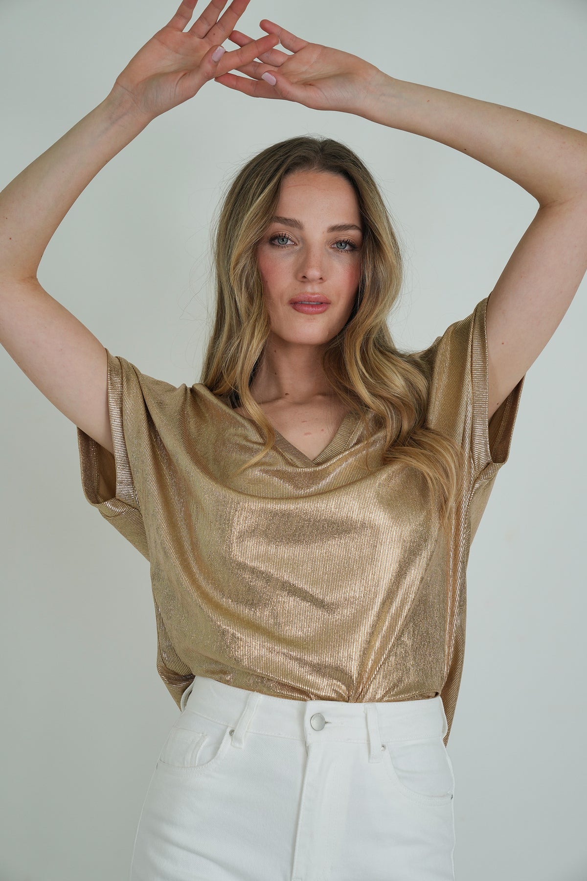Bronze Metallic Tee