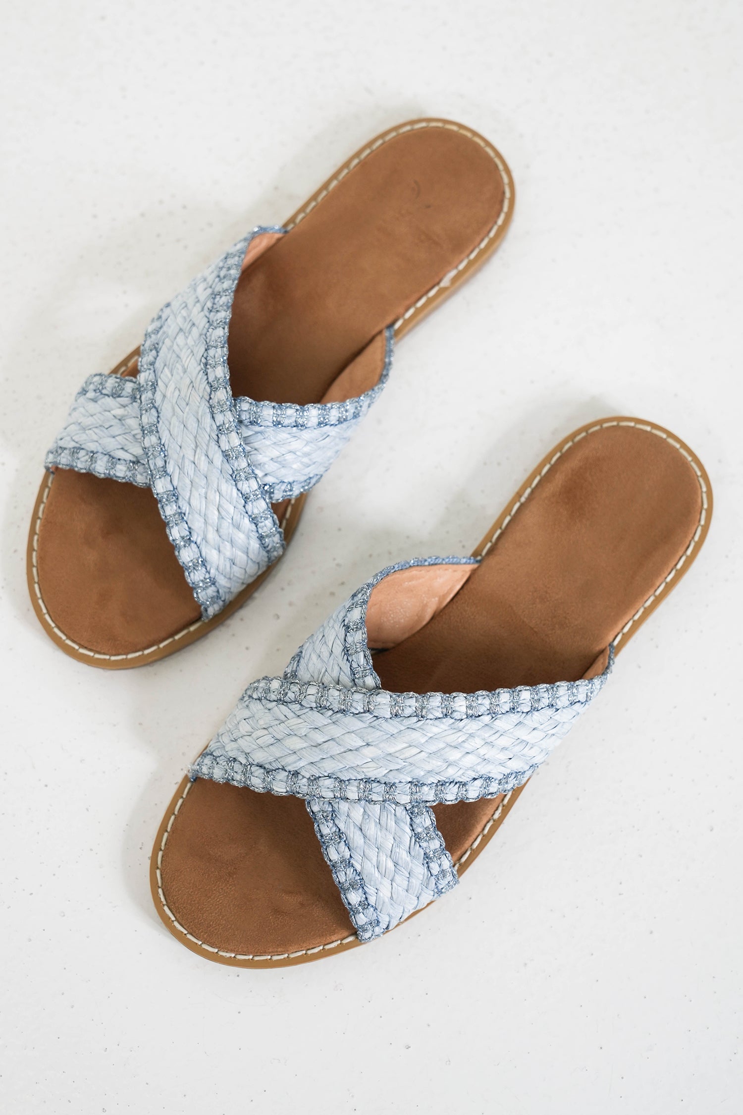 Blue Jessy Sandal, blue summer sandal from Something Pretty, alternative view