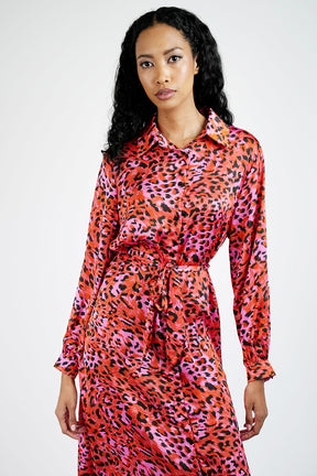 Red Leopard Dress