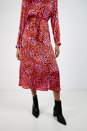 Red Leopard Dress