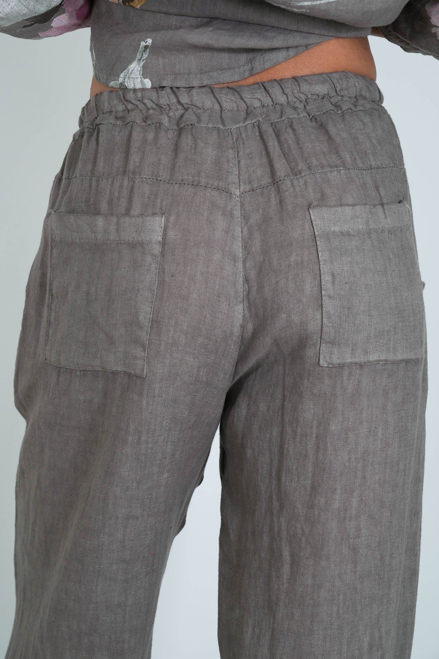 Straight Leg Linen Pant