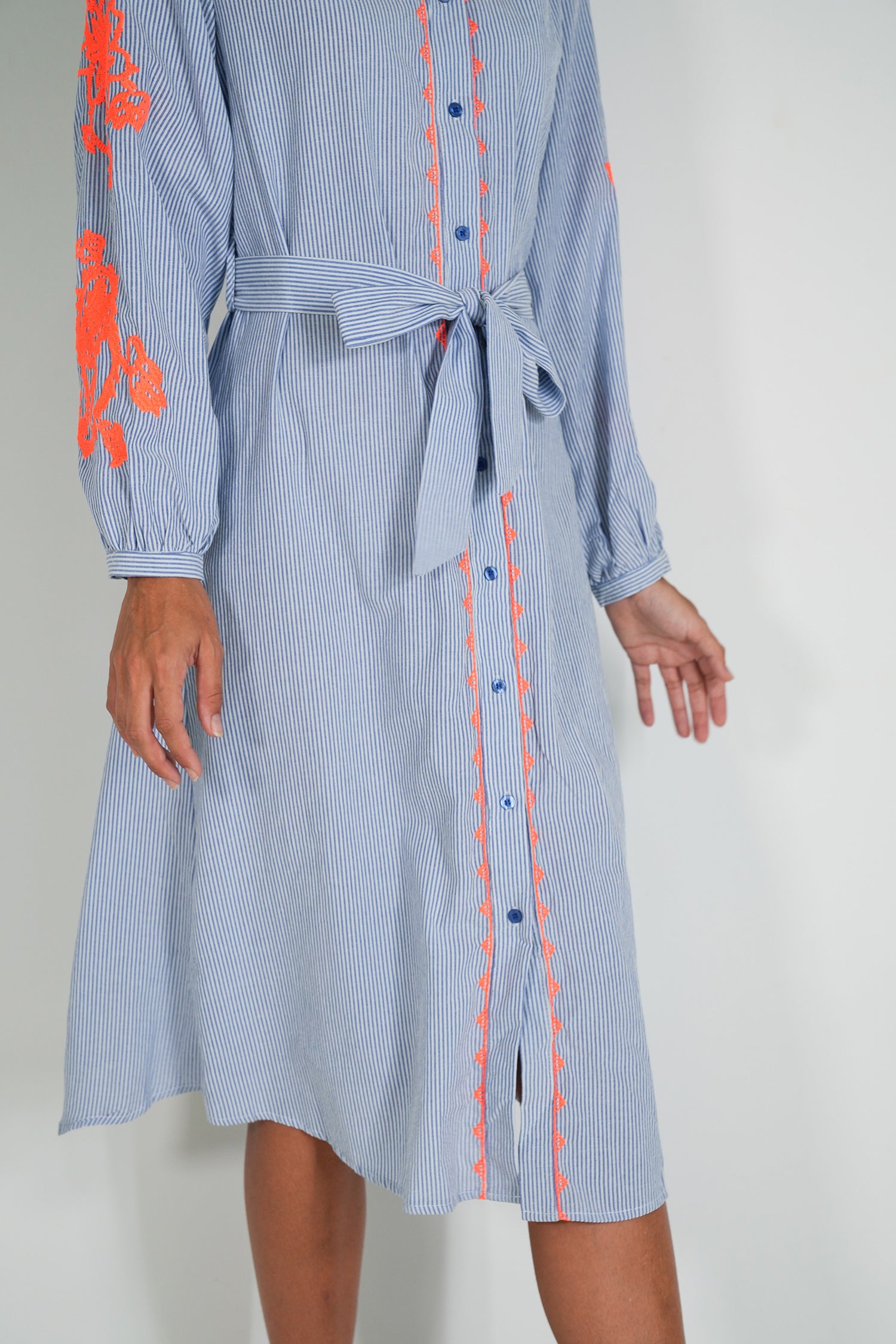 Blue Striped Rylie Dress