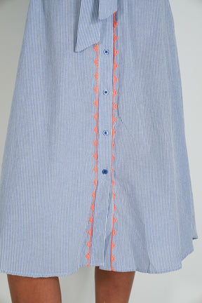 Blue Striped Rylie Dress