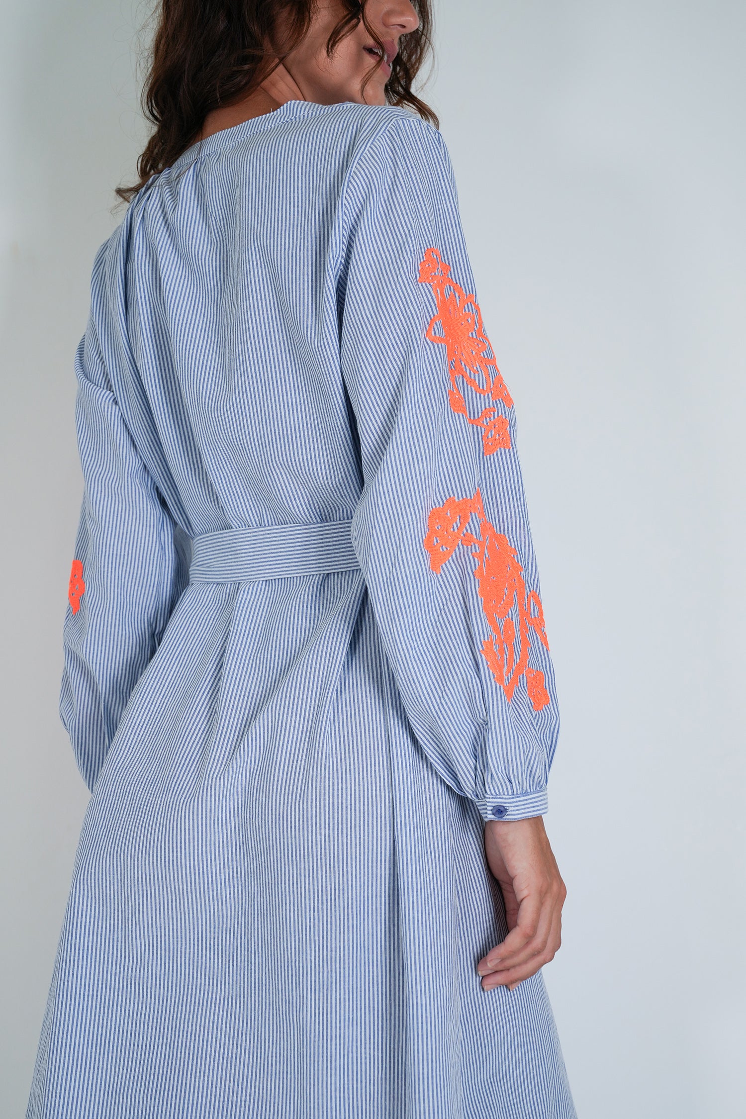 Blue Striped Rylie Dress