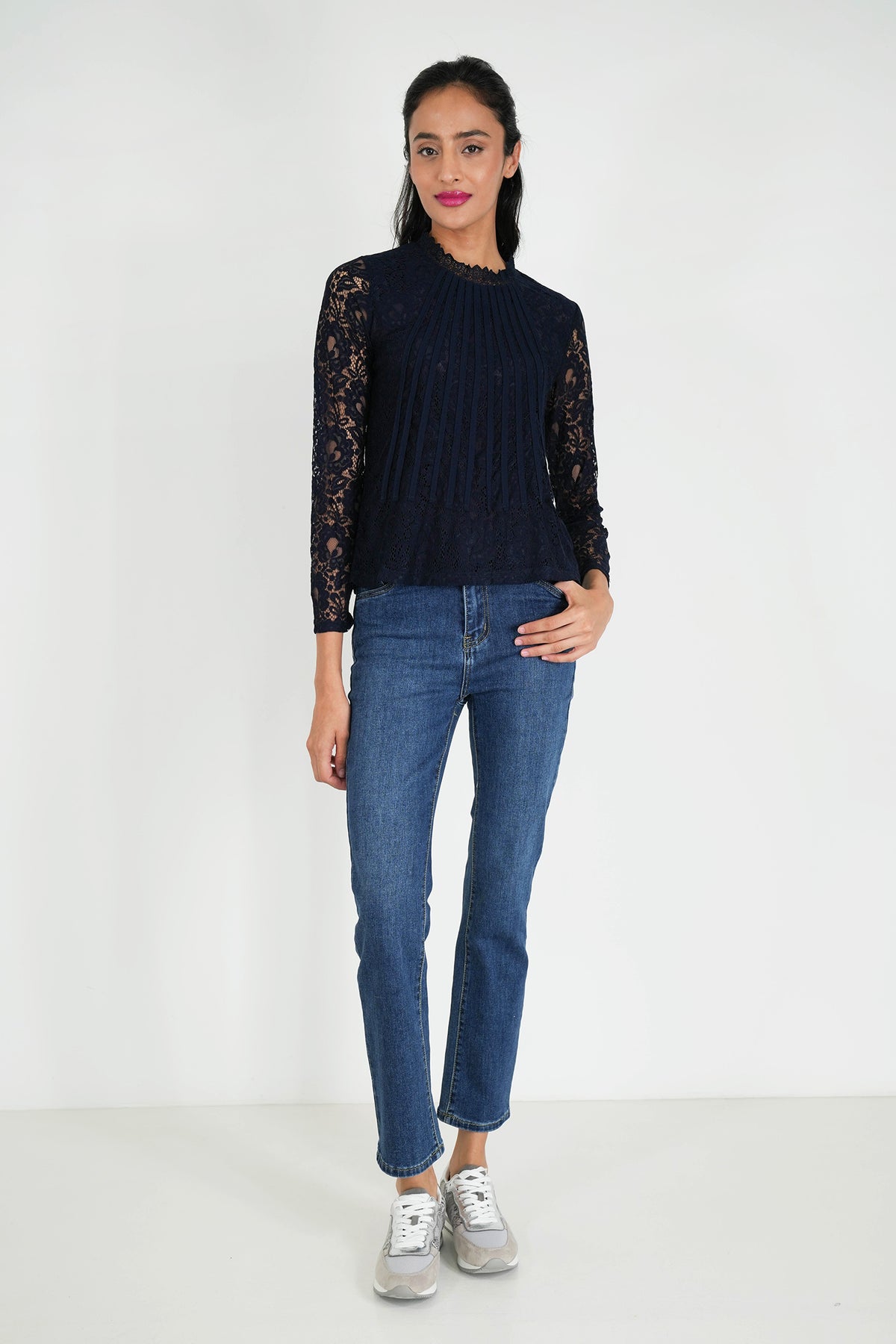 Ink Lace Tori Blouse