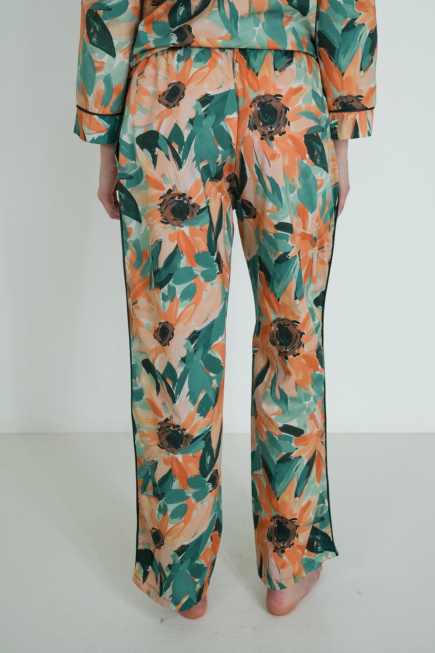 Teal Floral Long Set PJ