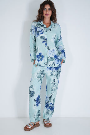 Mint Delphine Linen Shirt