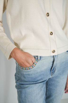 Cream Carol Cardigan