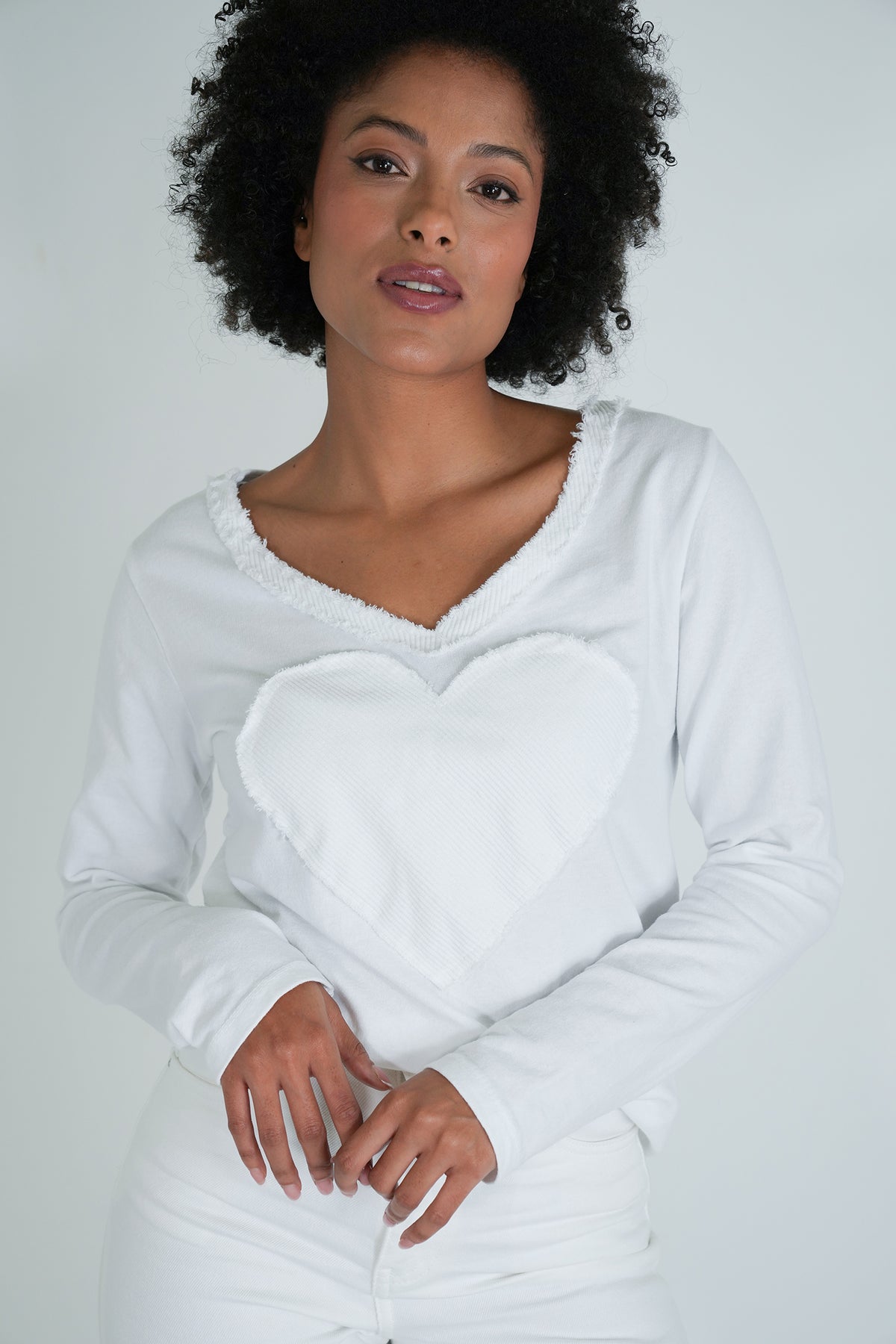 White Heart V Top