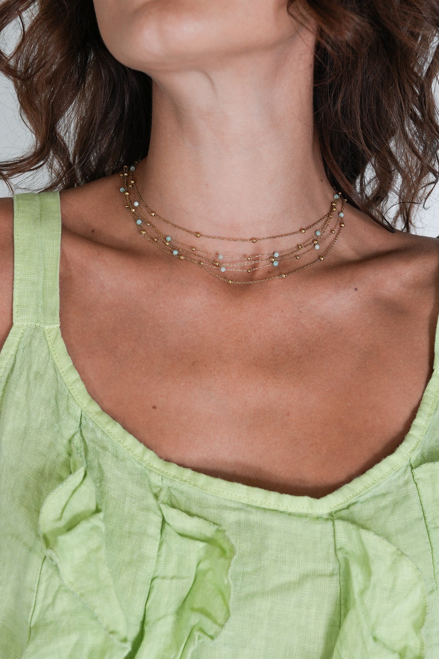 Sage Diana Necklace, necklace from Something Pretty, alternative view