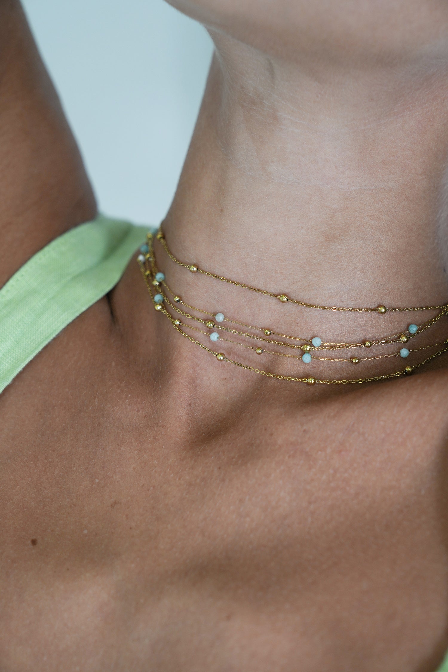 Sage Diana Necklace, necklace from Something Pretty, alternative view