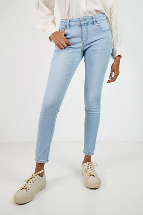 Powder Blue Push-Up Jeans