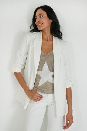 White Summer Blazer