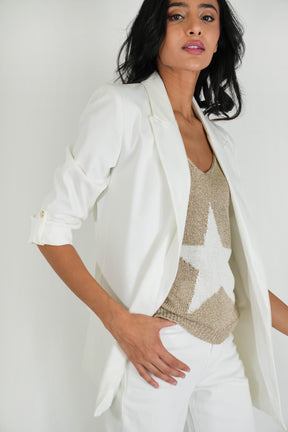 White Summer Blazer