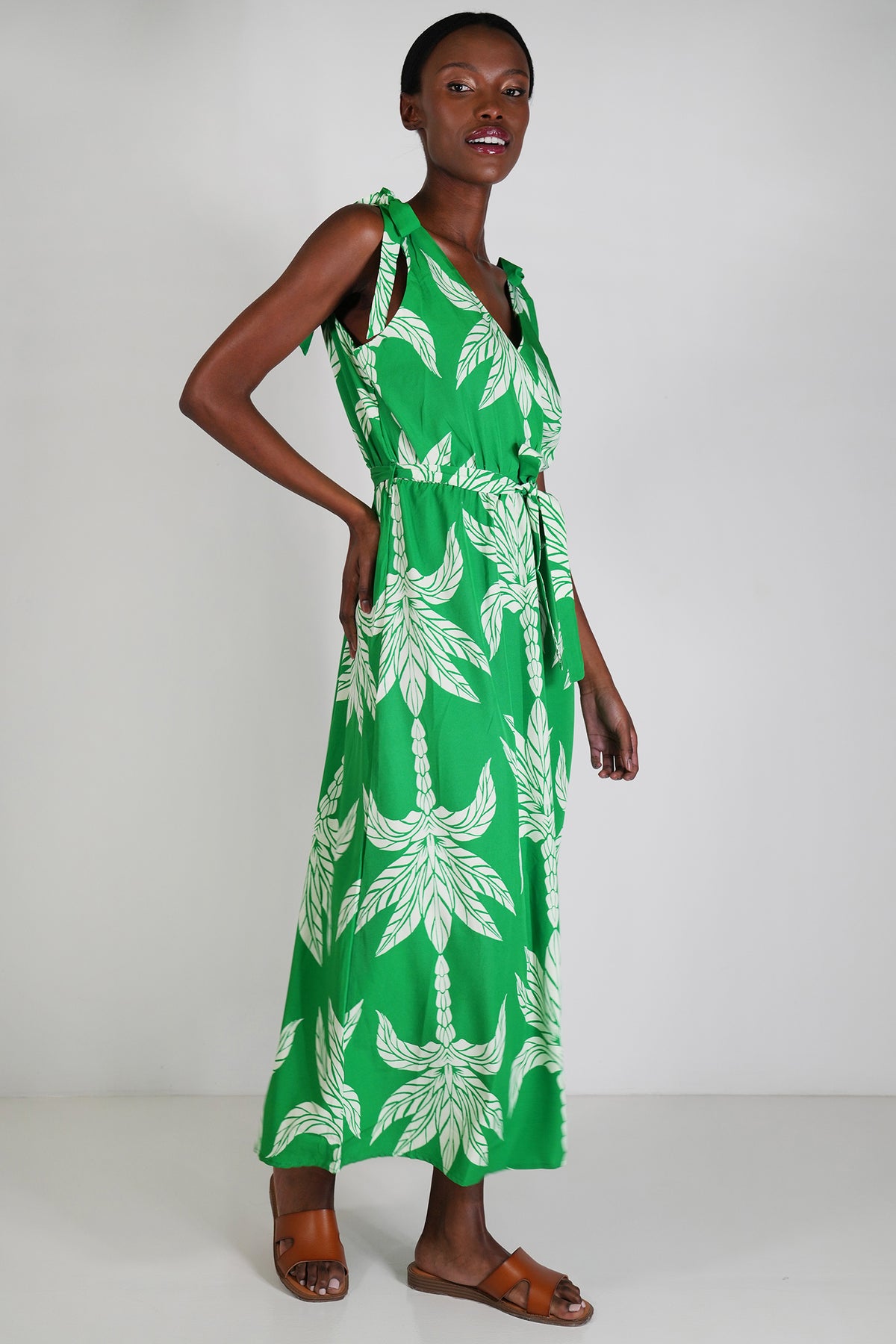 Green Palm Dress