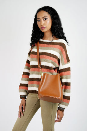 Brown Bucket Bag