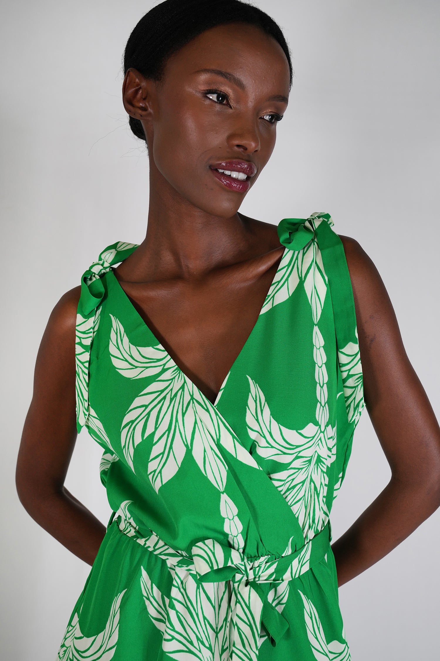 Green Palm Dress