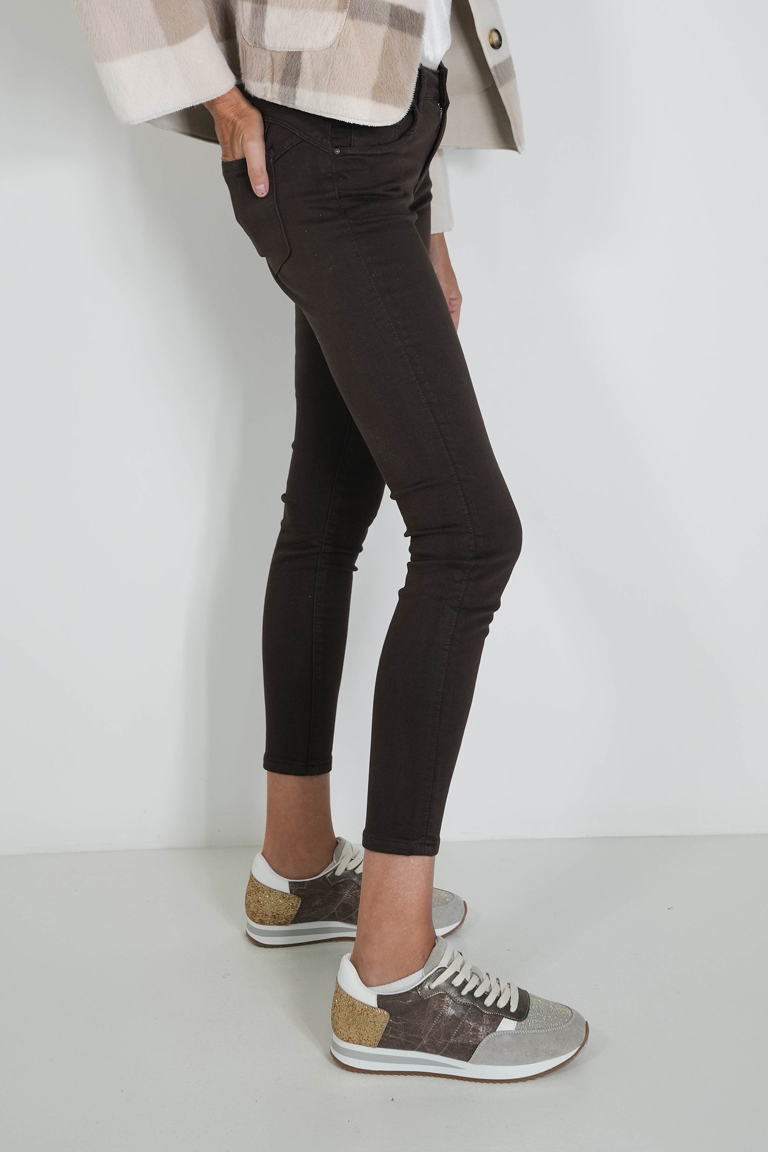Bronze Celia Sneaker, bronze ladies sneaker from Something Pretty, alternative view