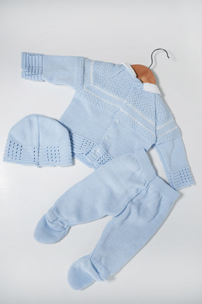 Blue Joshua Knit Set