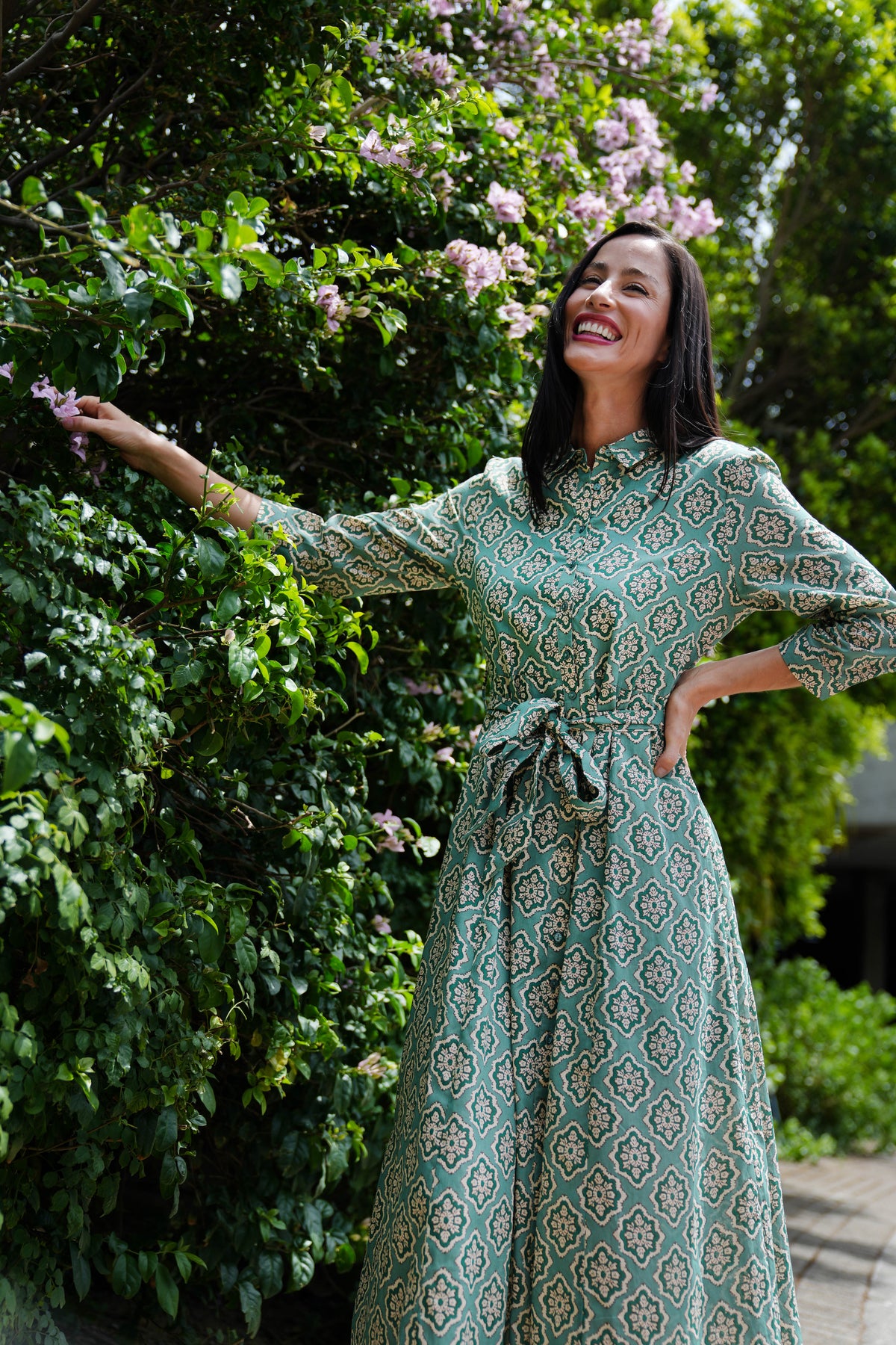 Sage Diyana Shirt Dress