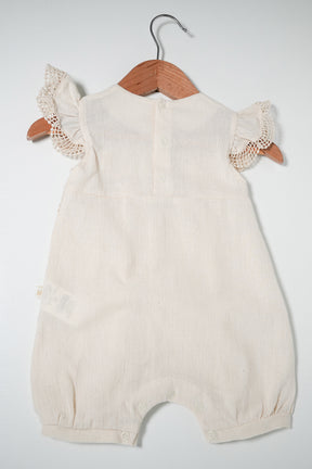 Cream Cotton Ayla Romper