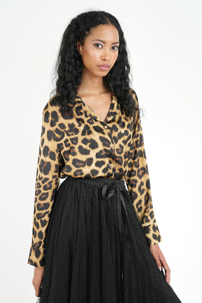 Fran Leopard Blouse