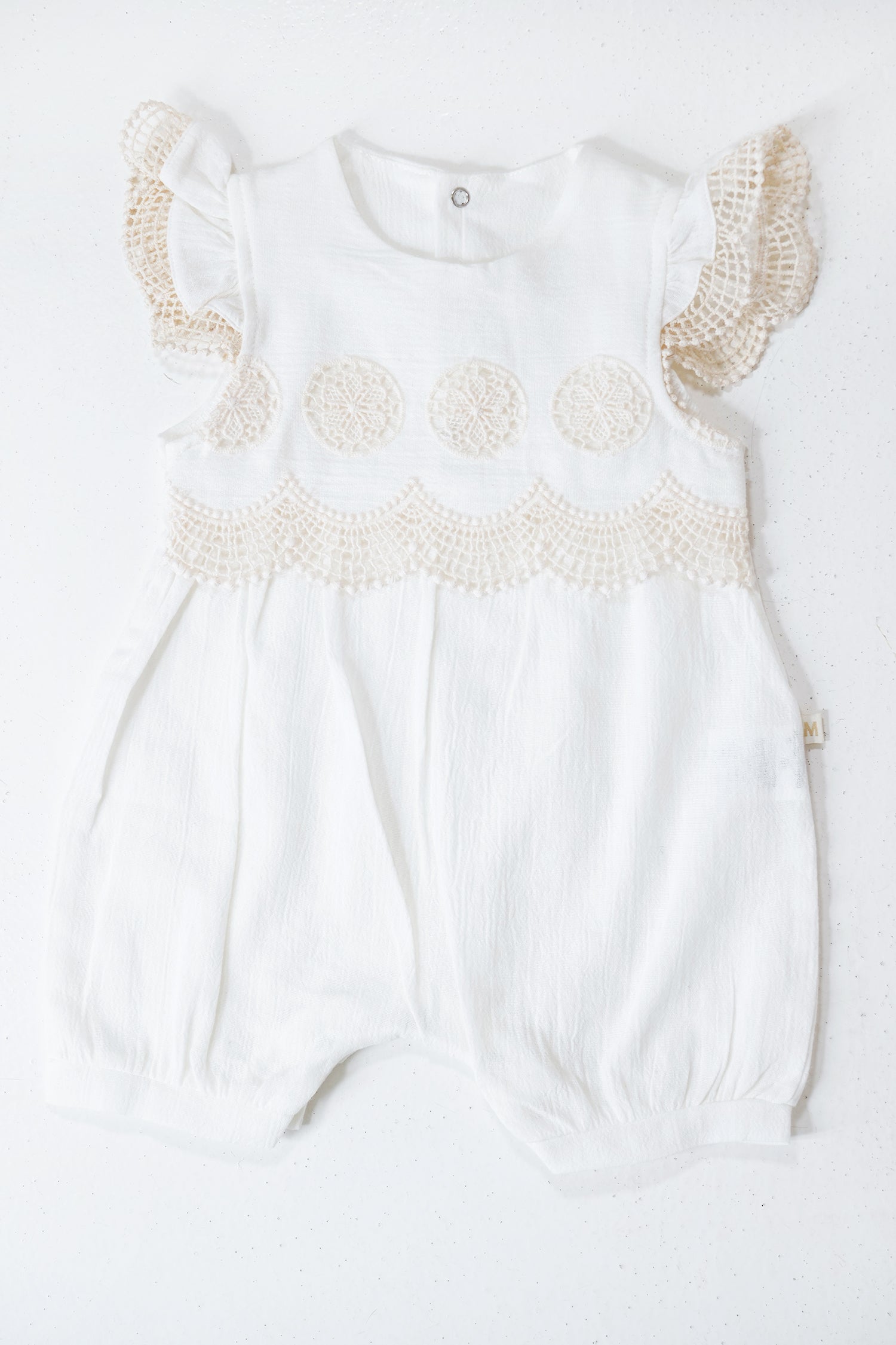 White Charlotte Romper