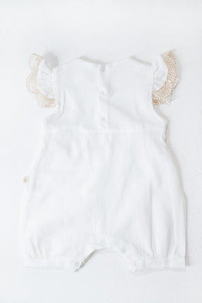 White Charlotte Romper