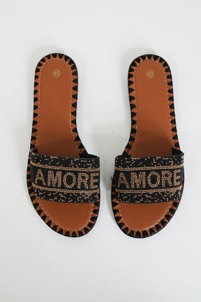 Black Amore Sandal