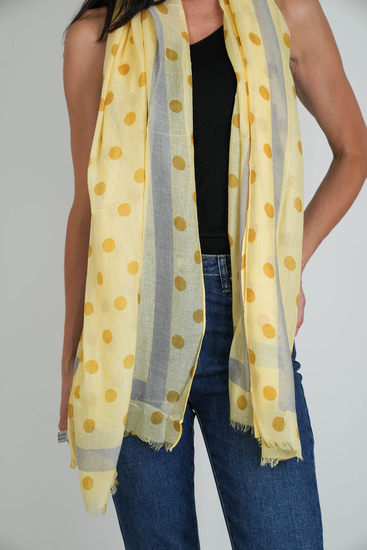 Yellow Spotted Scarf