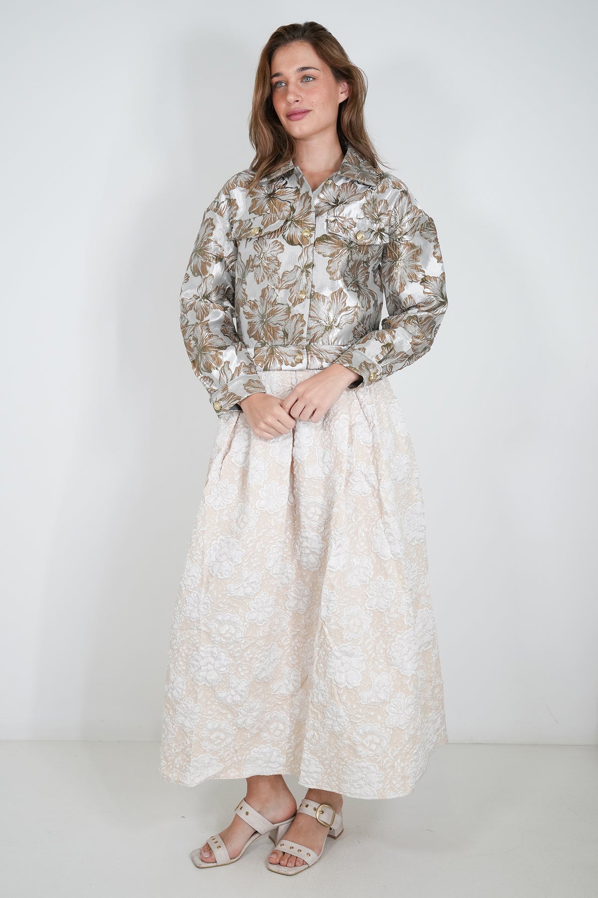 Cream Vikki Skirt