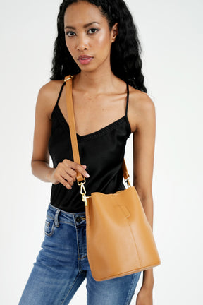 Tan Bucket Bag