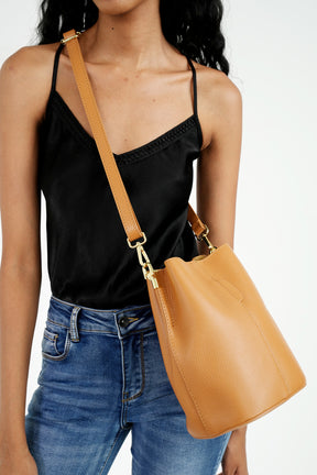 Tan Bucket Bag