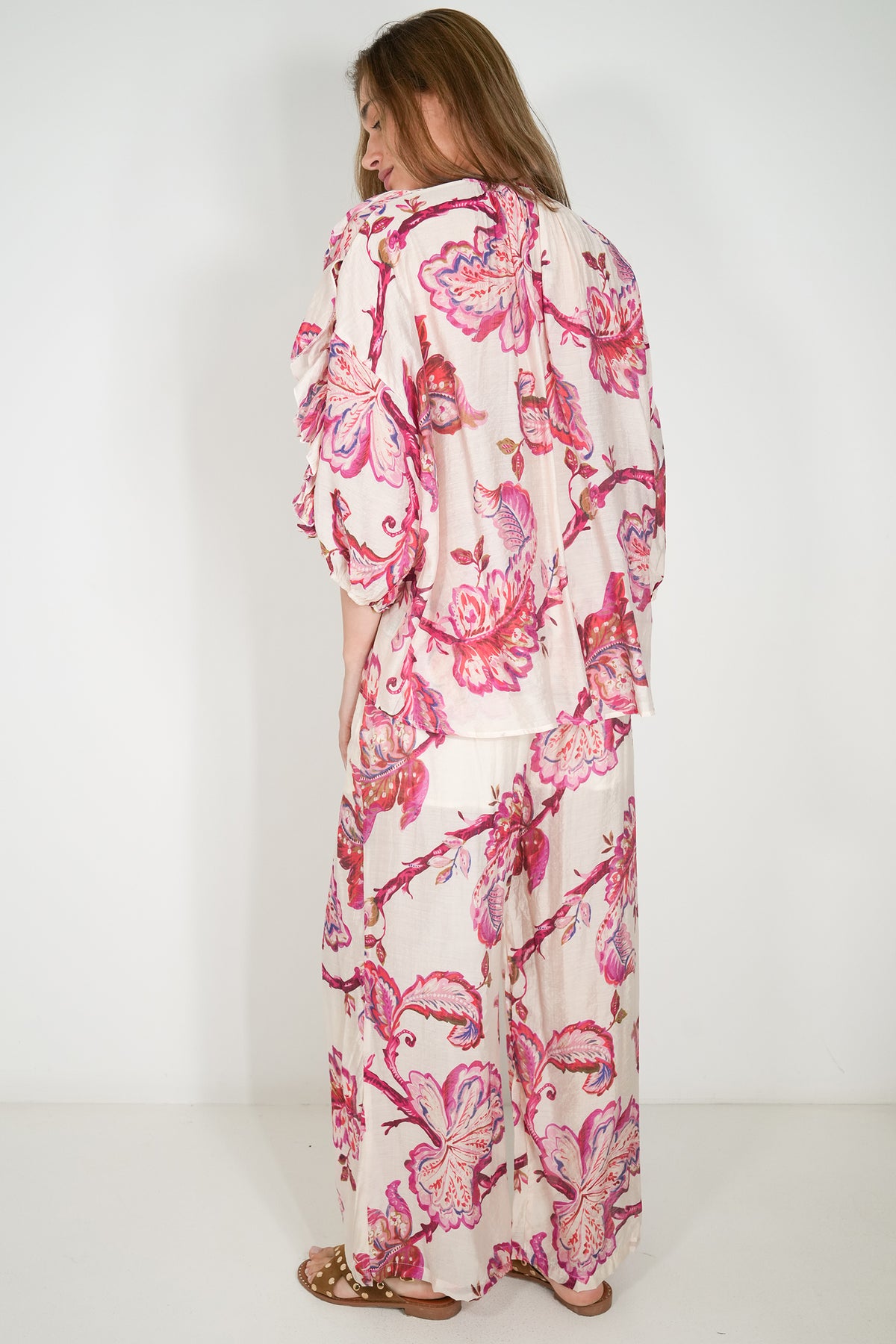 Cerise Print Pant