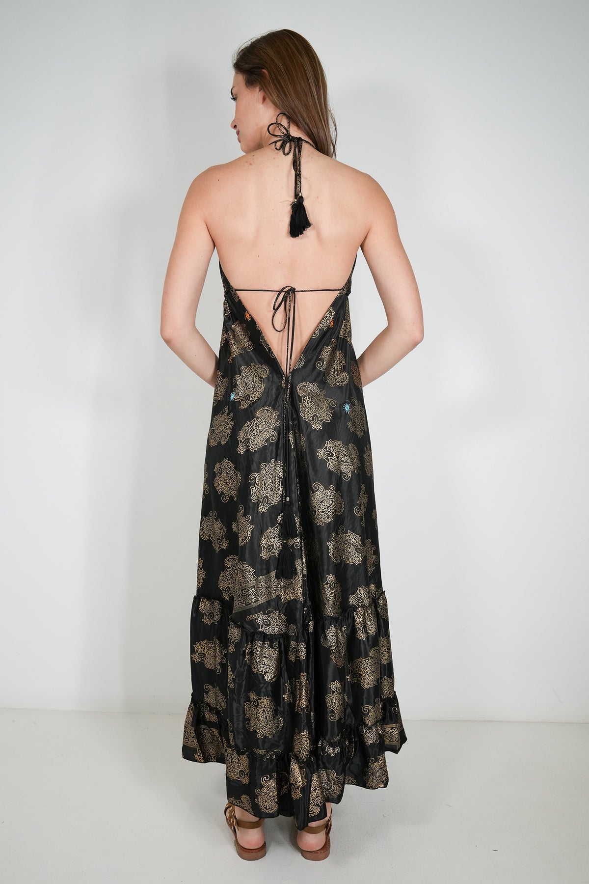 Black Mirror Embroidered Kira Dress