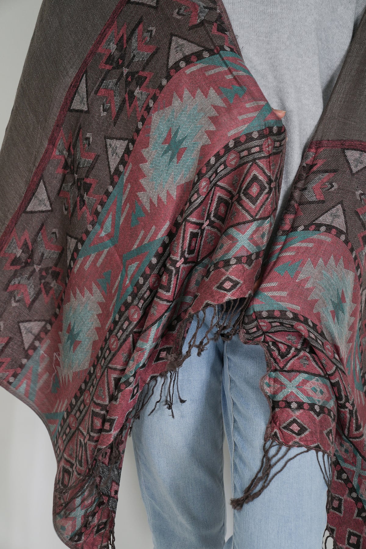Burgundy Lola Scarf