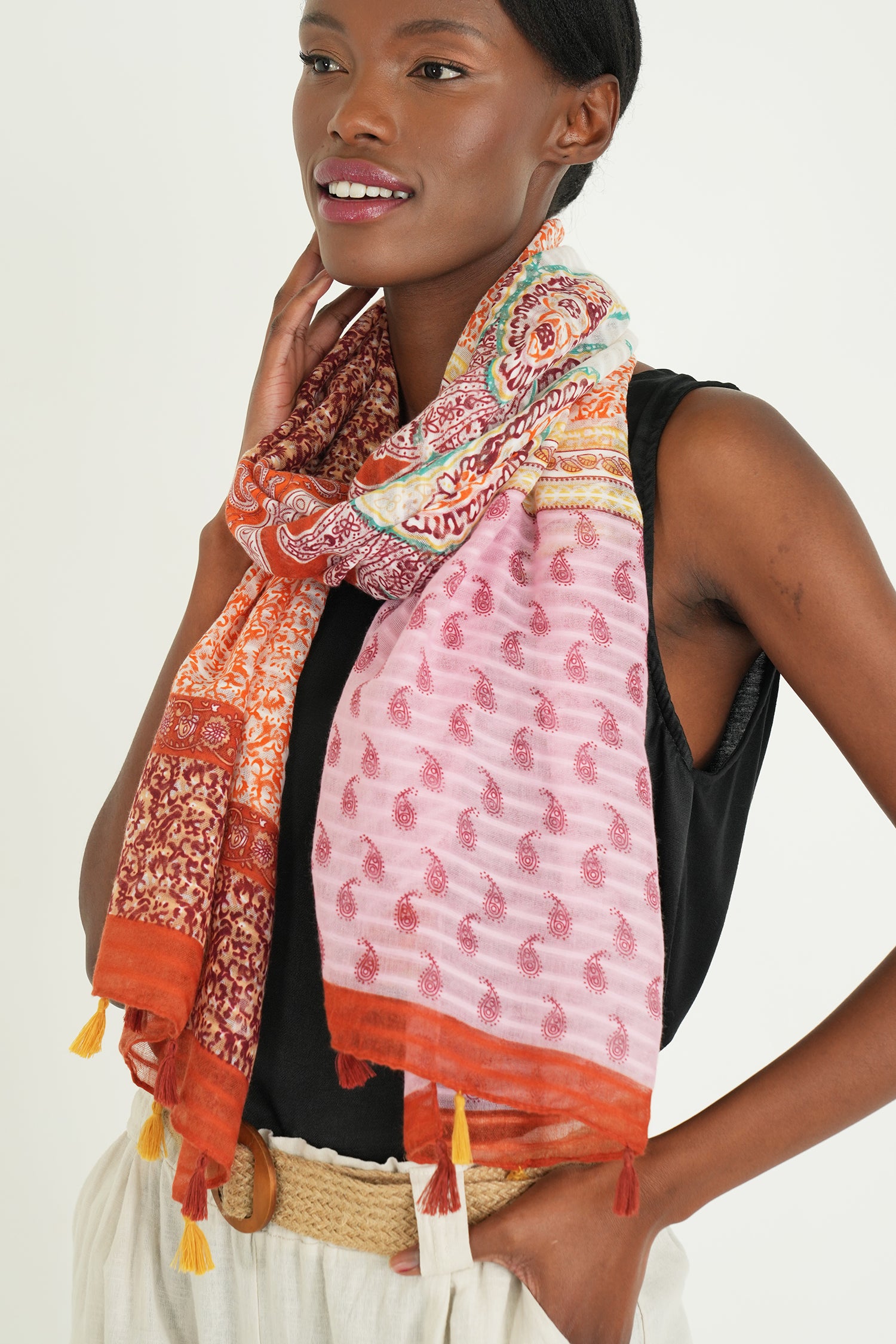 Orange/Pink Nicole Scarf