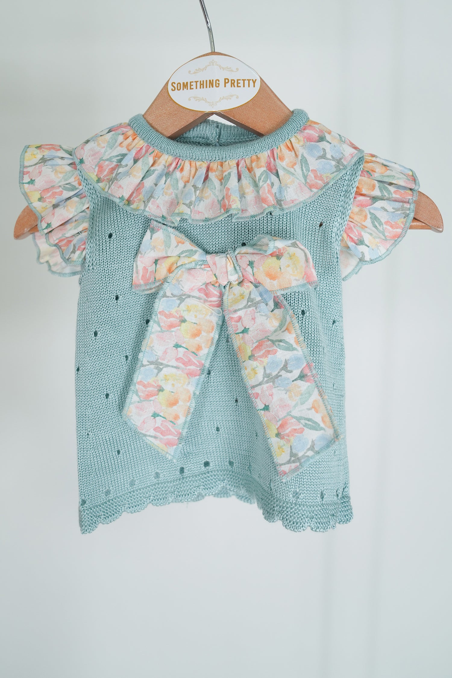 Sage Frilly Knit Set
