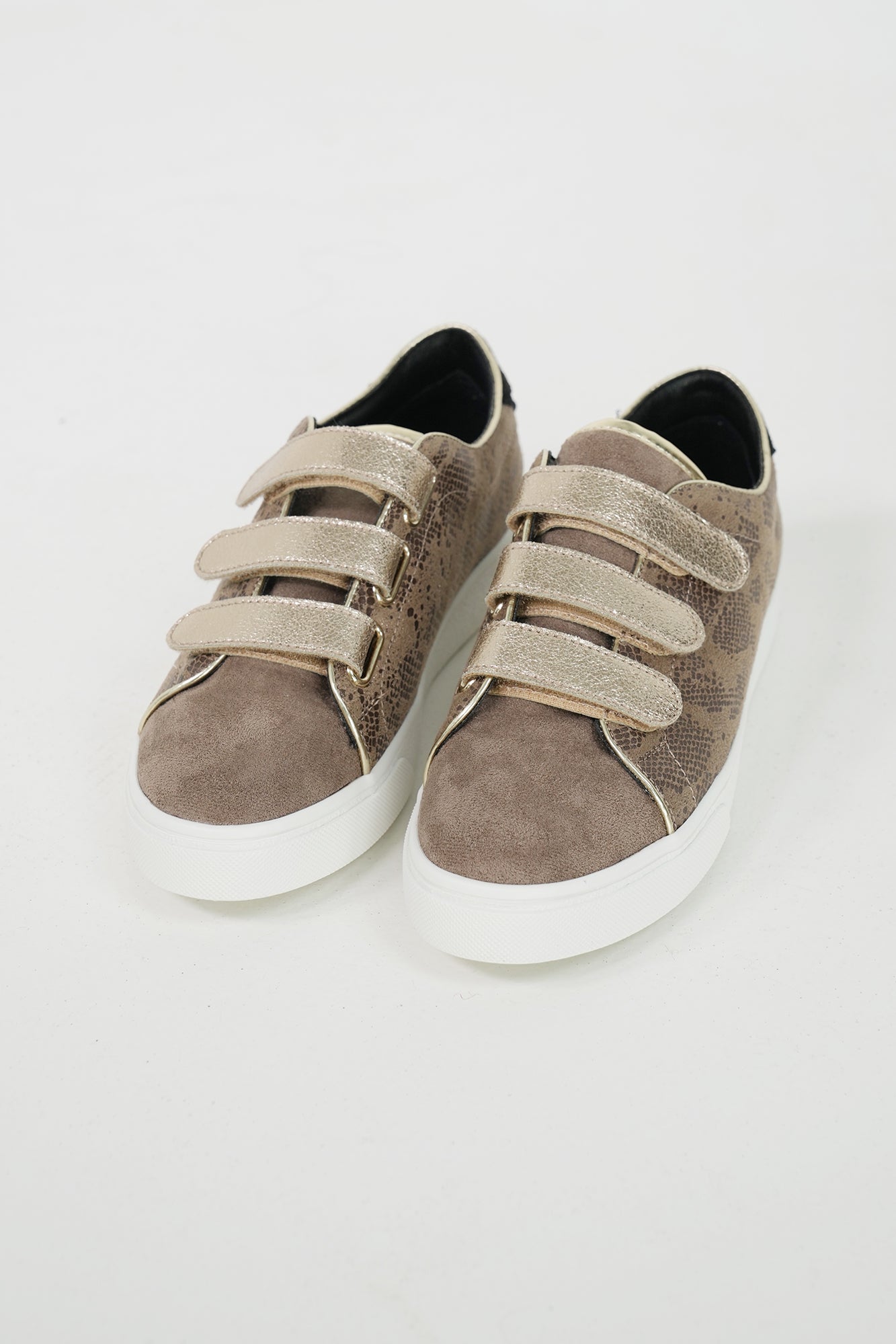 Taupe Snake Ady Sneaker, taupe snake print ladies sneaker from Something Pretty, alternative view