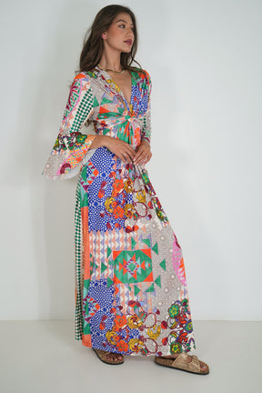 Resort Knot Dress With Sleeves