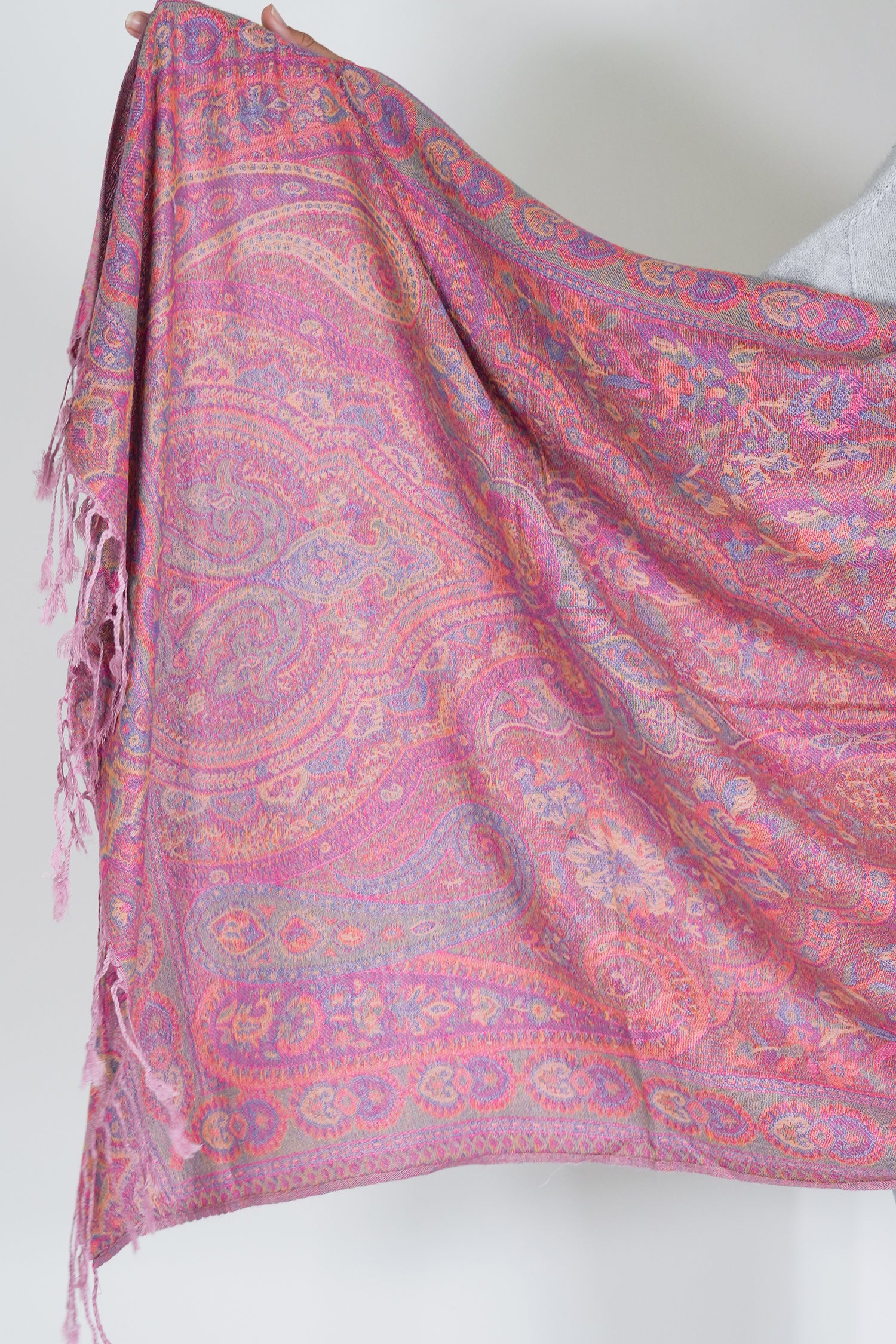 Pink Ruby Scarf, scarf from Something Pretty, alternative view
