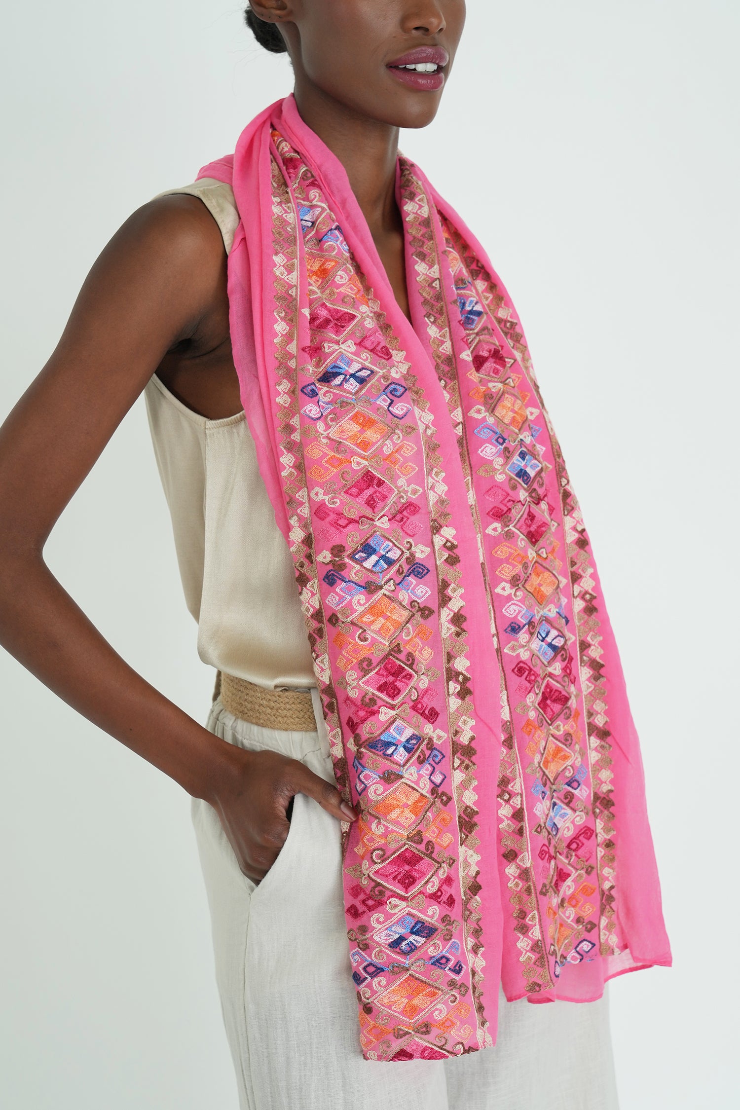 Pink Amelia Scarf