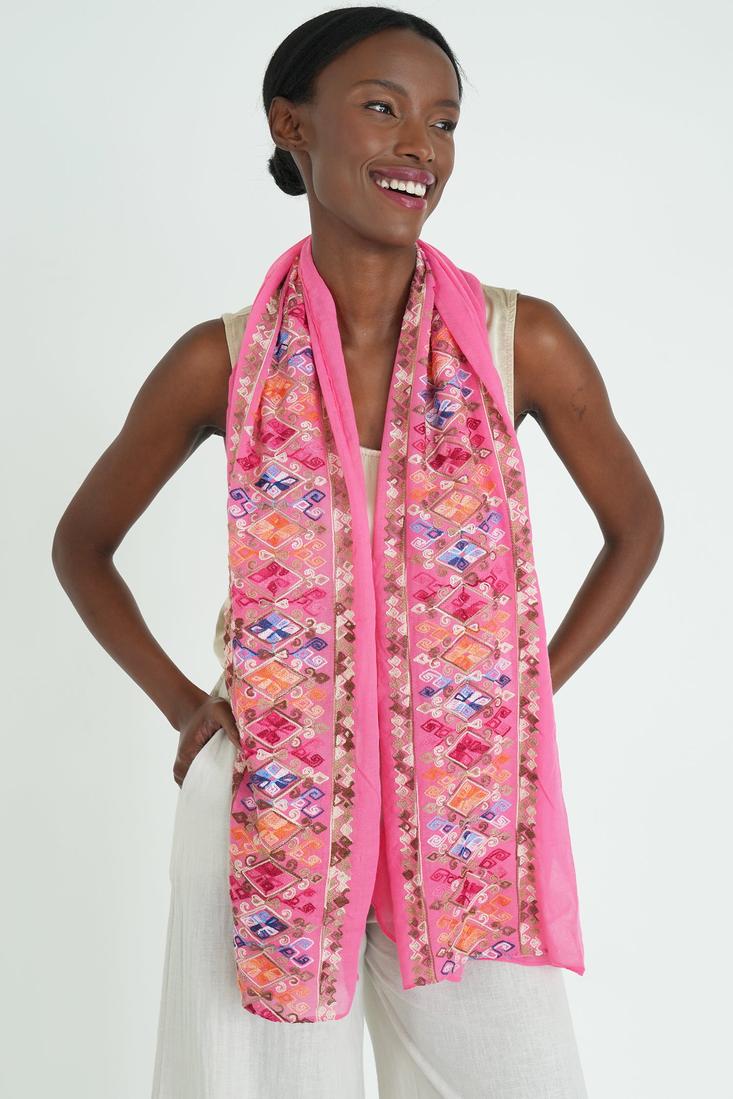 Pink Amelia Scarf