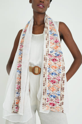 White Amelia Scarf